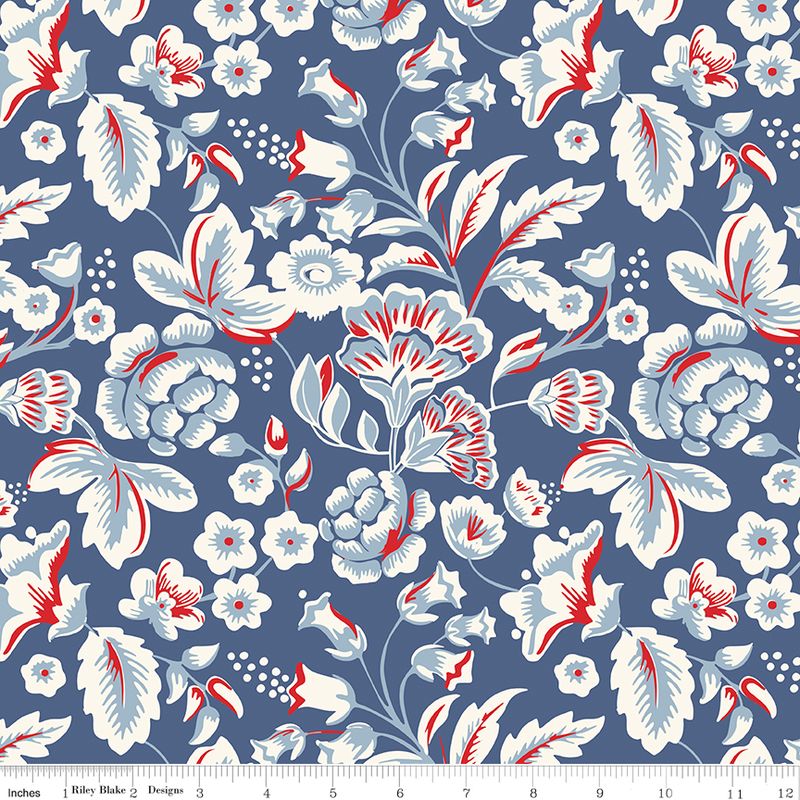 Precut Fabric Layer Cake Freedom Garden by My Mind's Eye for Riley Blake Designs - 10" Fabric Squares