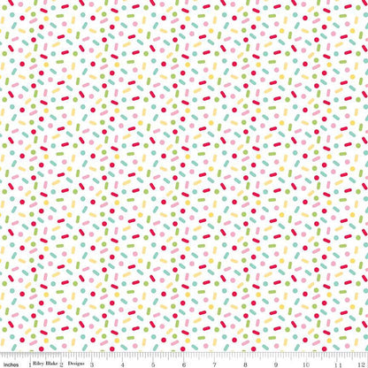 Gingerbread Kisses Sprinkles Quilting Fabric – Riley Blake | 100% Cotton Christmas Fabric
