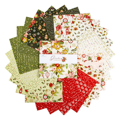 Precut Fabric Layer Cake Glisten by Sandy Gervais for Riley Blake Designs - 10" Fabric Squares
