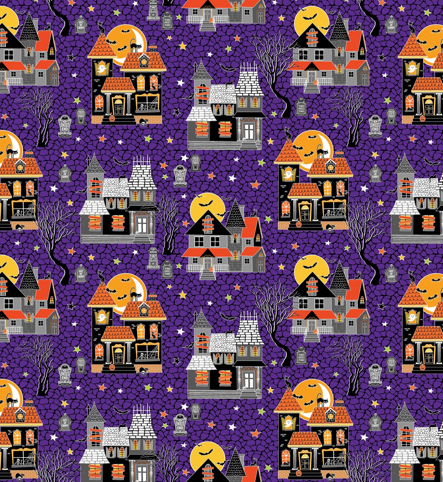 Fabric Layer Cake Halloween GLOW-O-WEEN Glow in the Dark Fabric Collection by Kanvas Studios for Benartex