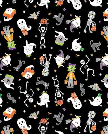 Fabric Layer Cake Halloween GLOW-O-WEEN Glow in the Dark Fabric Collection by Kanvas Studios for Benartex