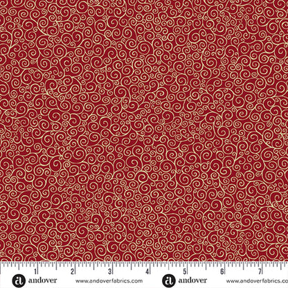 Holiday Charm Bundle Quilting Fabrics Good Tidings | Andover - 5" Squares | 42 Pieces