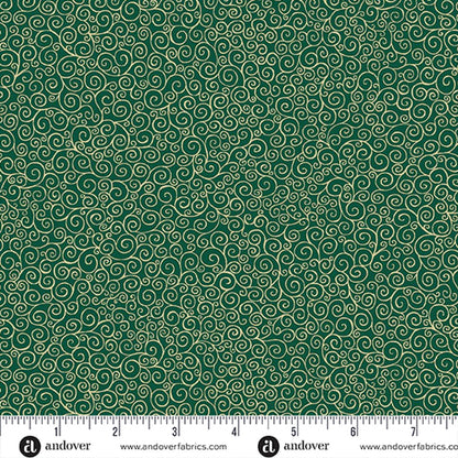 Holiday Charm Bundle Quilting Fabrics Good Tidings | Andover - 5" Squares | 42 Pieces