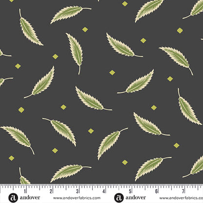 Precut Fabric Fat Quarters - Green Leaves by Makower UK for Andover Fabrics - 24 Different Fabric Fat Quarters