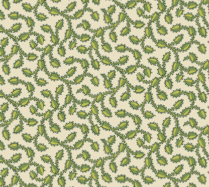 Fabric Fat Quarter Bundle - Green Leaves | Andover Fabrics - 24 Pieces