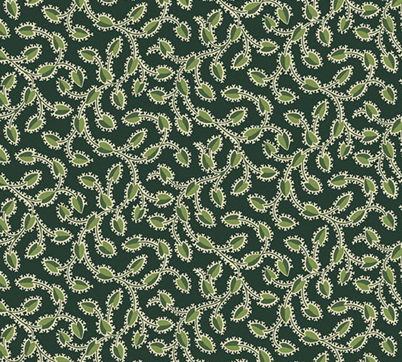 Fabric Fat Quarter Bundle - Green Leaves | Andover Fabrics - 24 Pieces