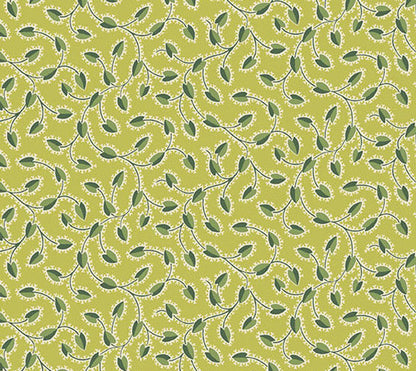 Fabric Fat Quarter Bundle - Green Leaves | Andover Fabrics - 24 Pieces