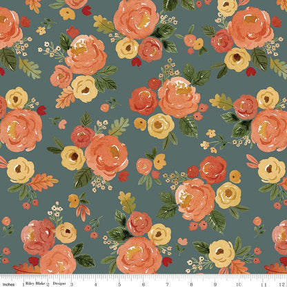 Precut Fabric Jelly Roll Happy Fall Days by Kelsey Carlson for Riley Blake Designs - 2 1/2" Fabric Strips