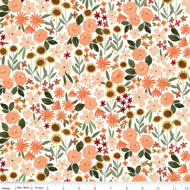 Precut Fabric Jelly Roll Happy Fall Days by Kelsey Carlson for Riley Blake Designs - 2 1/2" Fabric Strips