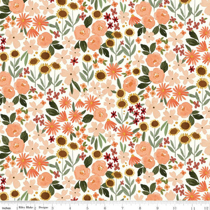 Precut Fabric Jelly Roll Happy Fall Days by Kelsey Carlson for Riley Blake Designs - 2 1/2" Fabric Strips