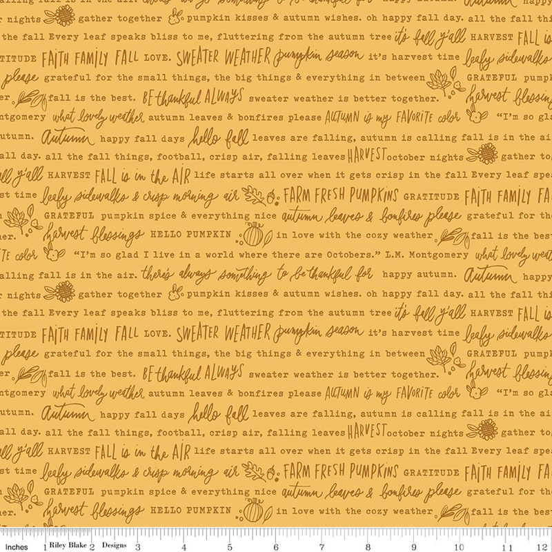 Precut Fabric Jelly Roll Happy Fall Days by Kelsey Carlson for Riley Blake Designs - 2 1/2" Fabric Strips