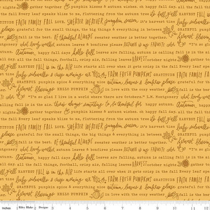 Precut Fabric Jelly Roll Happy Fall Days by Kelsey Carlson for Riley Blake Designs - 2 1/2" Fabric Strips
