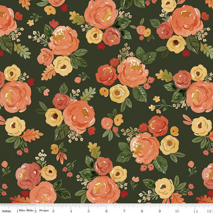 Precut Fabric Jelly Roll Happy Fall Days by Kelsey Carlson for Riley Blake Designs - 2 1/2" Fabric Strips