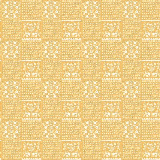 1 Yard Gold Precut Happy Fall Days Collection by Kelsey Carlson for Riley Blake Designs - 1 Yard Cut