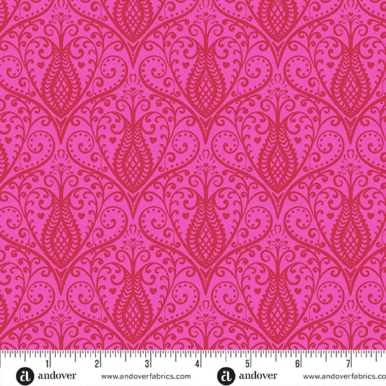 Fabric Layer Cake Heart Nouveau by Eye Candy Quilts for Andover Fabrics - 10" Fabric Squares