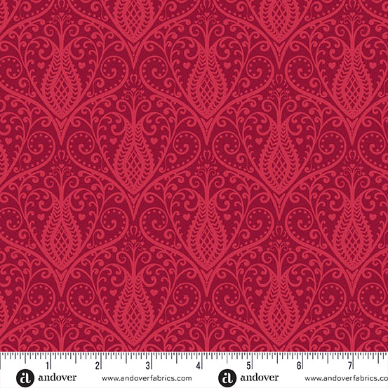 Fabric Layer Cake Heart Nouveau by Eye Candy Quilts for Andover Fabrics - 10" Fabric Squares