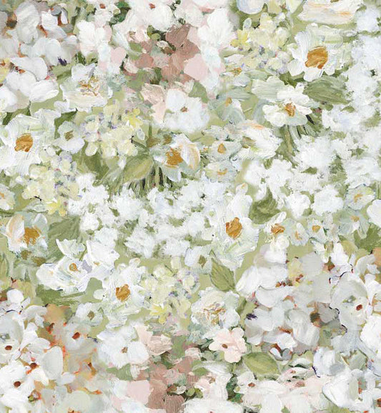 White Green Floral | Springs Creative Hydrangea Reverie Collection | 100% Cotton Quilting Fabric