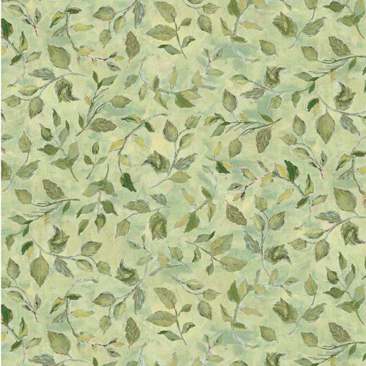 Green Leaves | Springs Creative Hydrangea Reverie Collection | 100% Cotton Quilting Fabric