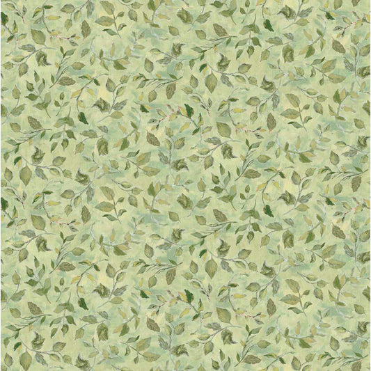 Green Leaves | Springs Creative Hydrangea Reverie Collection | 100% Cotton Quilting Fabric