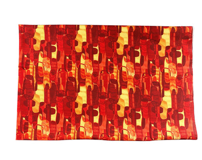 Red Orange Yellow Quilt Fabric | Benartex Imagine Collection | 1 Yard Precut