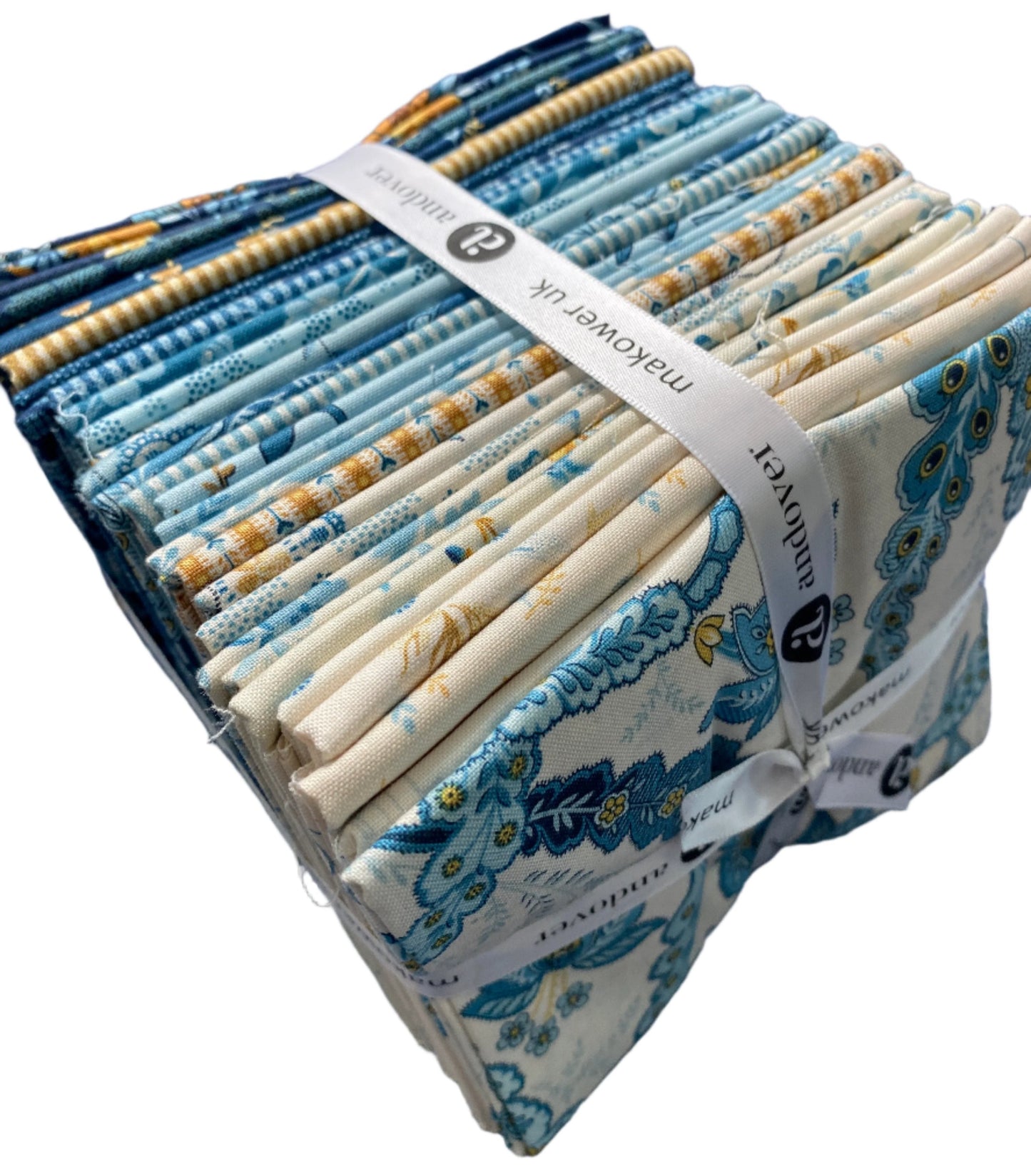 30 Fabric Fat Quarter Bundle - BEACH HOUSE by Edyta Sitar of Laundry Basket Quilts for Andover Makower UK