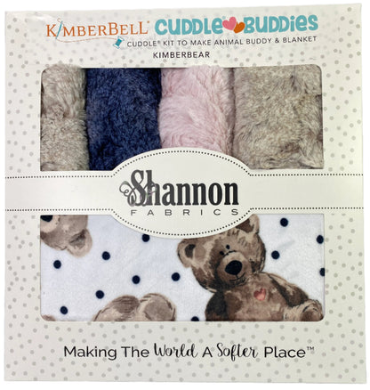 Shannon Fabrics Kimberbell Cuddle Buddies Kimberbear Quilt Kit - Animal Buddy & Blanket