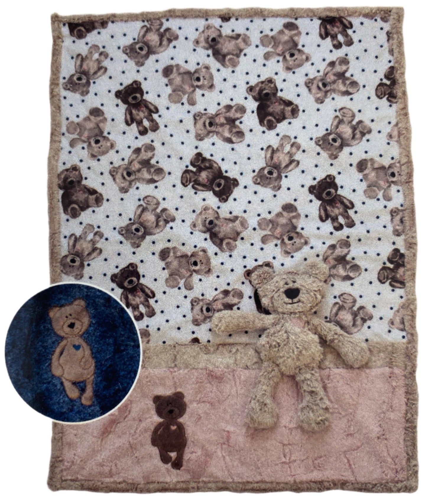 Shannon Fabrics Kimberbell Cuddle Buddies Kimberbear Quilt Kit - Animal Buddy & Blanket