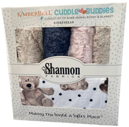 Shannon Fabrics Kimberbell Cuddle Buddies Kimberbear Quilt Kit - Animal Buddy & Blanket