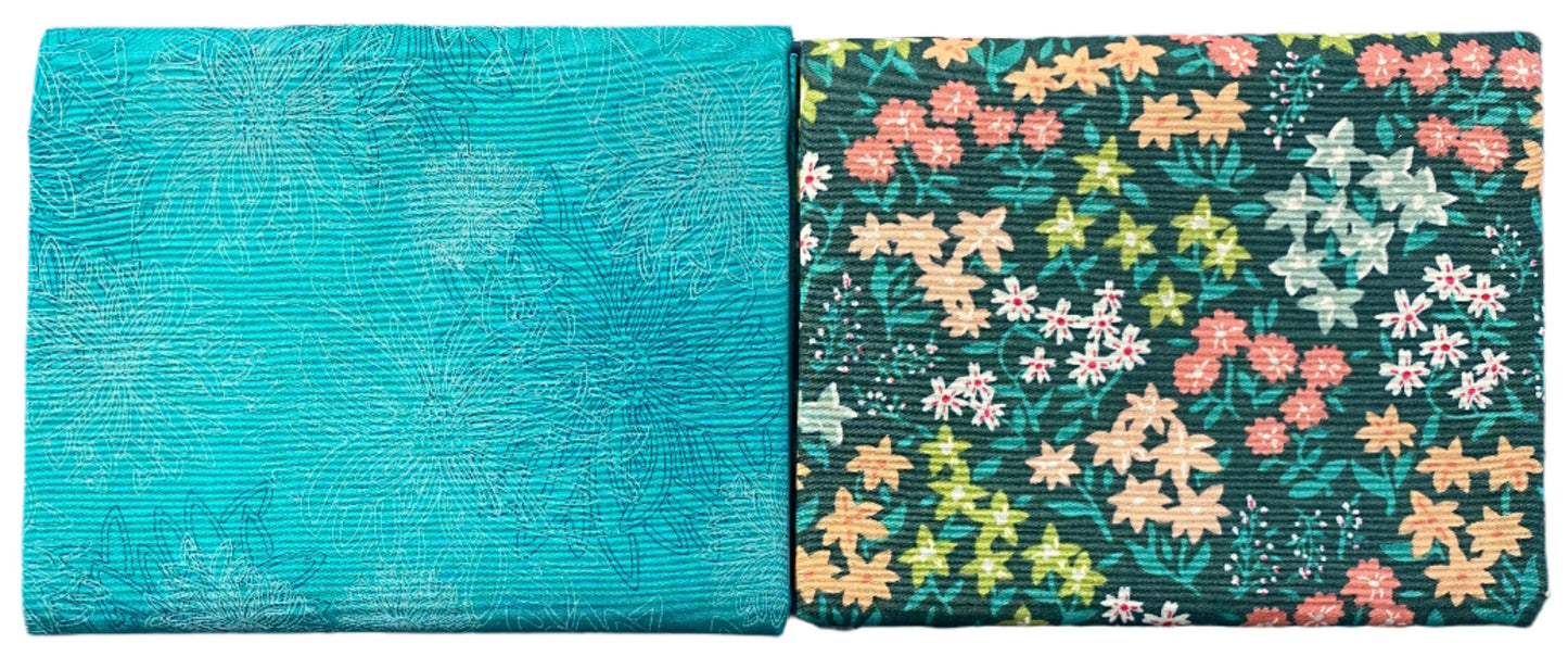 Fabric Half Yard Pack TEAL THOUGHTS AGF Color Master - Art Gallery Fabrics - 10 Coordinating 1/2 Yard Cuts