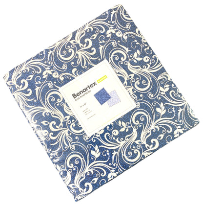 Fabric Layer Cake BLUE RHAPSODY by Kanvas Studio for Benartex - 10" Squares