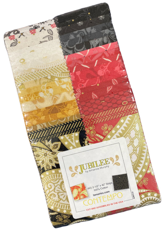 Fabric Design Roll - Jubilee Strip-Pies by Amanda Murphy for Contempo - 2 1/2" Wide Strips - Quilt Fabric