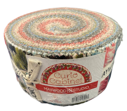 Fabric Design Roll CURIO CABINET by Maywood Studio - 2 1/2" Wide Fabric Strip Set - Quilt Fabric