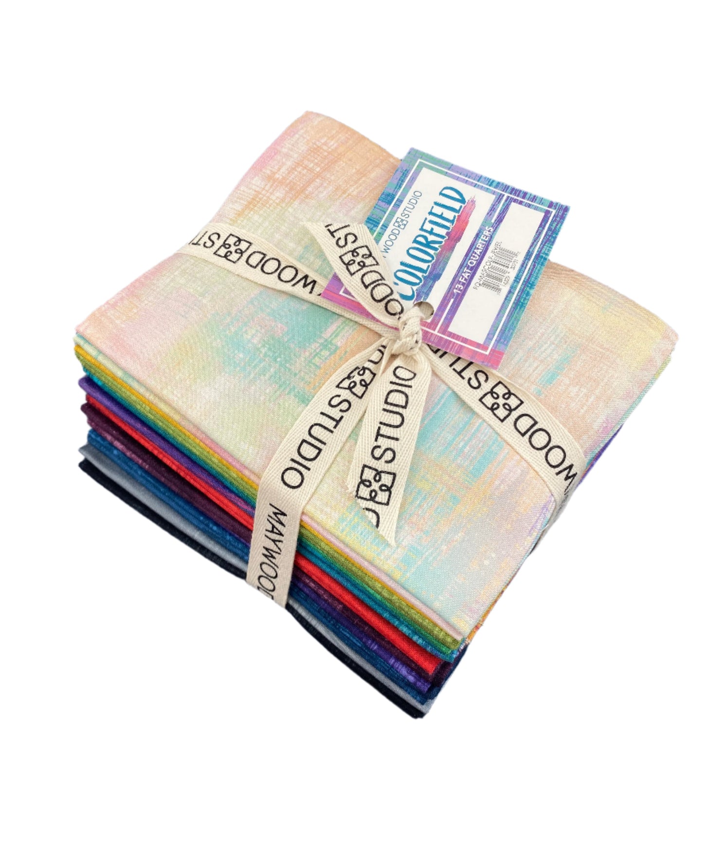 13 Fabric Fat Quarter Bundle - Colorfield by Maywood Studio