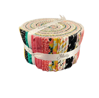 Precut Fabric Jelly Roll Golden Afternoon Collection by Felicity Fabrics - 2 1/2" Strips