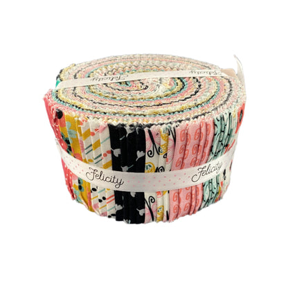 Precut Fabric Jelly Roll Golden Afternoon Collection by Felicity Fabrics - 2 1/2" Strips