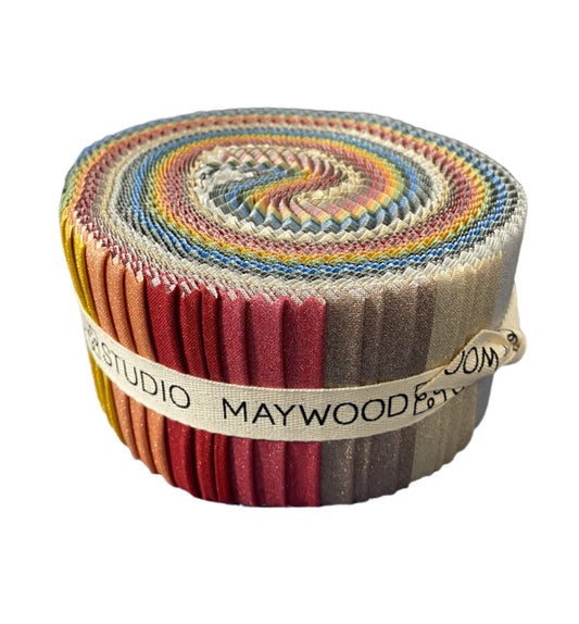 Starlight Metallics Fabric Jelly Roll by Maywood Studios - 2 1/2" Fabric Strips