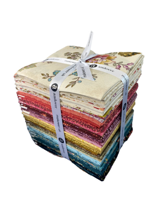 Dahlia by Laundry Basket Quilts for Andover Fabrics - 37 Different Fabric Fat Quarters