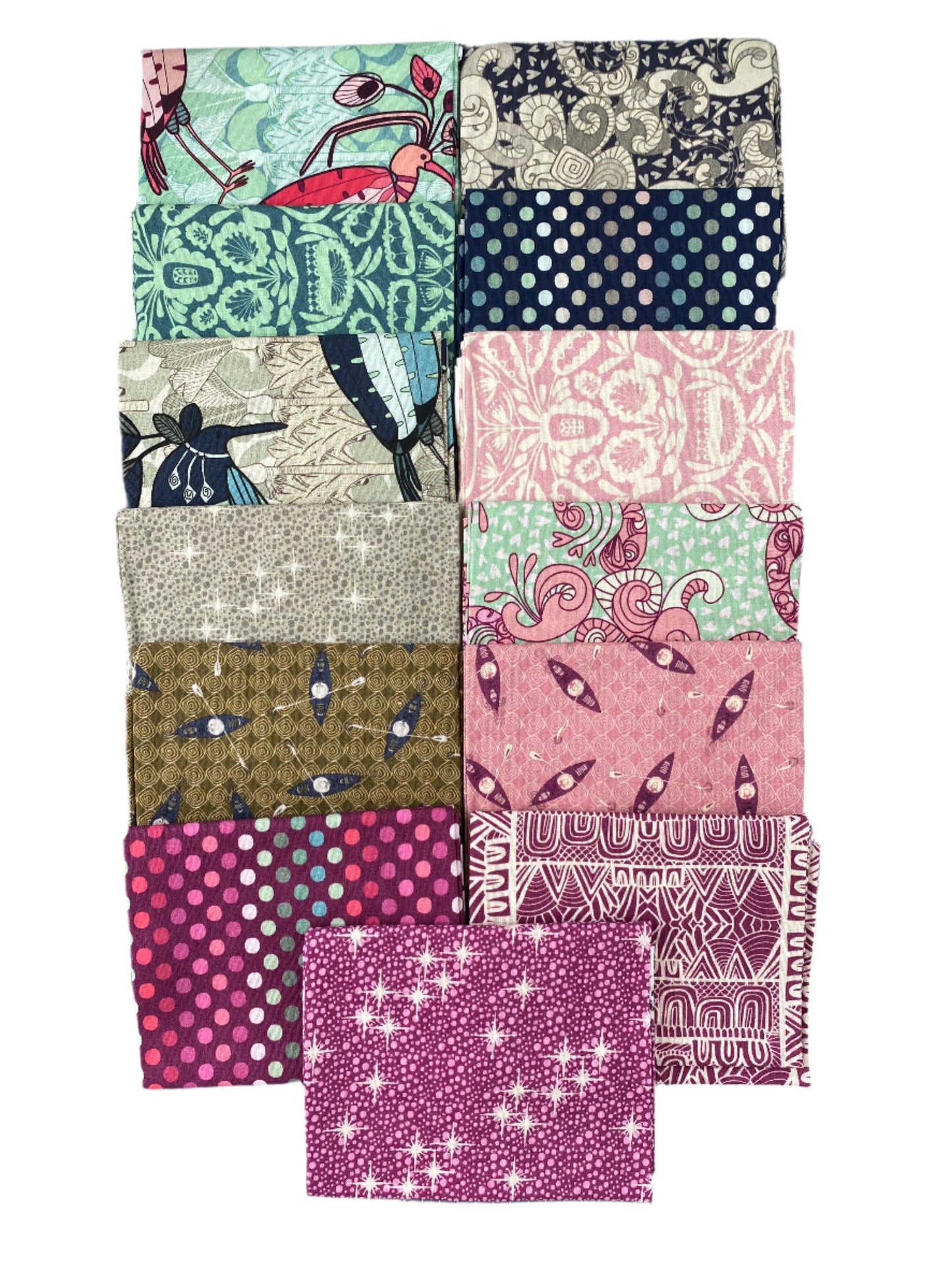 Fabric Fat Quarter Bundle - Punakaiki by RB Studios - 13 Fat Quarters