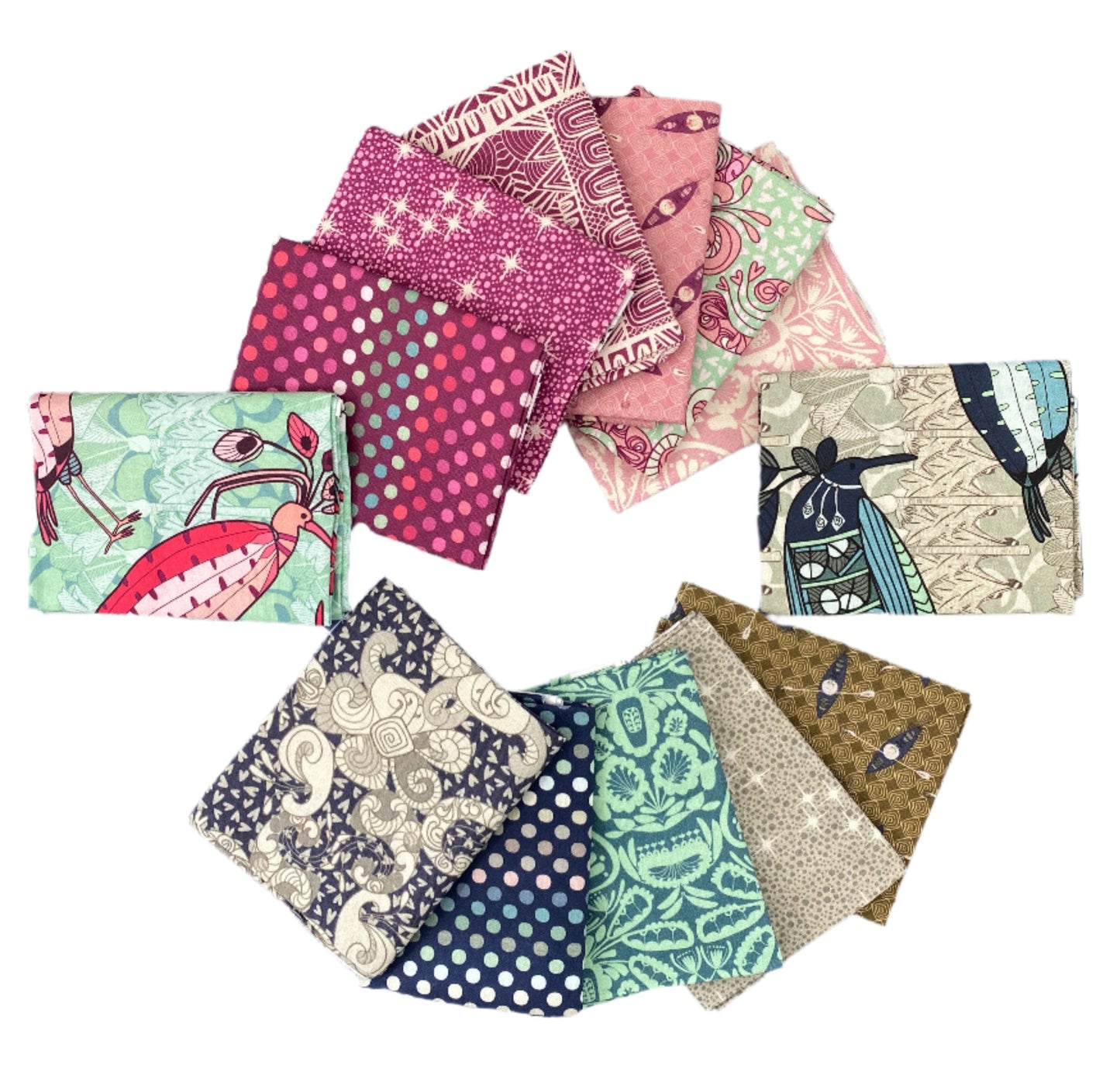 Fabric Fat Quarter Bundle - Punakaiki by RB Studios - 13 Fat Quarters