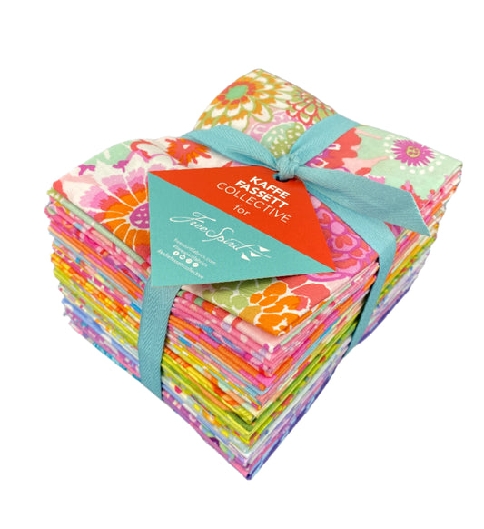Precut Fabric Fat Quarter Bundle - Sorbet Collection by Kaffe Fassett for Free Spirit Fabrics - 20 Fat Quarters