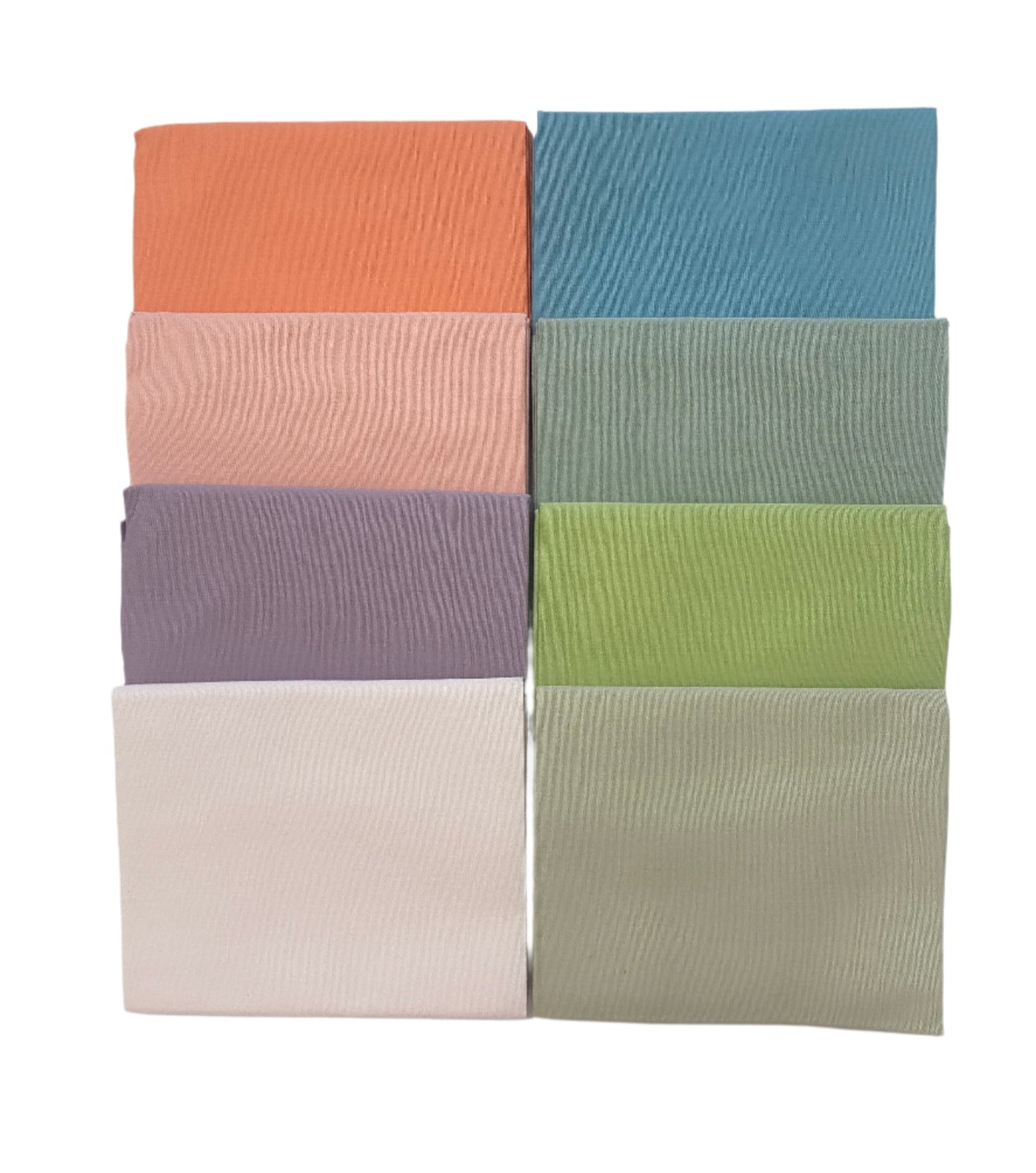 8 Assorted Superior Solids Fabric Fat Quarter Bundle - By Kanvas Studio and Benartex