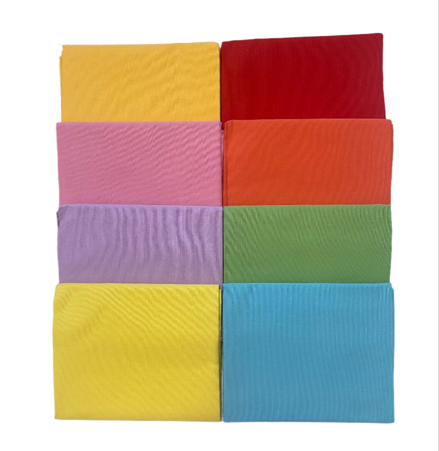 8 Assorted Superior Solids Fabric Fat Quarter Bundle - By Kanvas Studio and Benartex