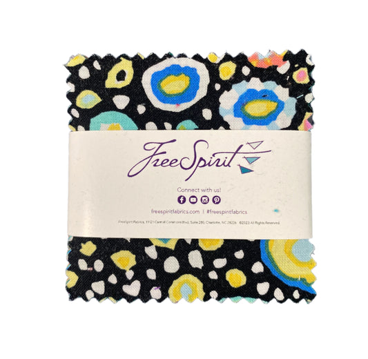 Precut Fabric Mini Charm Pack - Kaffe Fassett for Free Spirit Fabrics - 2 1/2" Fabric Squares