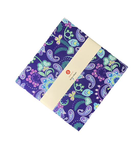 Precut Fabric Layer Cake Mollys Magic by Sarah Maxwell for Andover Fabrics - 10" Fabric Squares