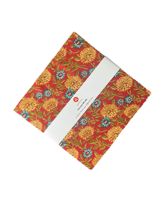 Precut Fabric Layer Cake Autumn Woods by Renee Nanneman for Andover Fabrics - 10" Fabric Squares