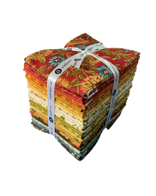 30 Fabric Fat Quarter Bundle - Autumn Woods by Renee Nanneman for Andover Fabrics