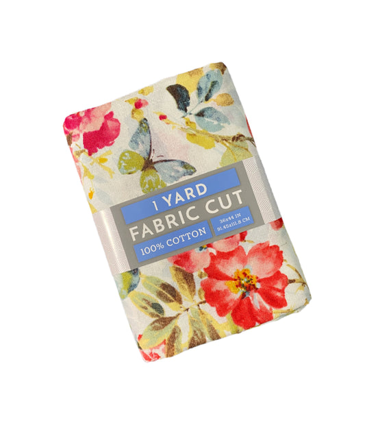 1 Yard Precut Fabric Beautiful Romance by David Textiles - Yard Cut