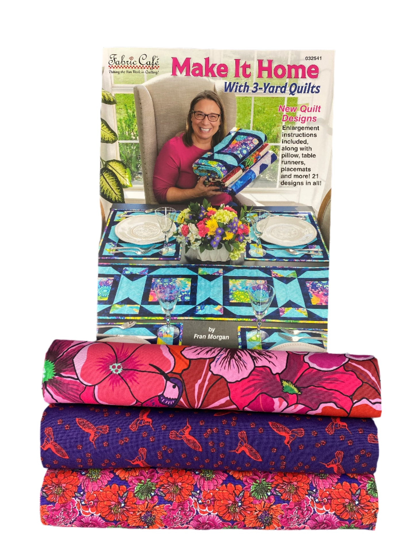 Quilt Kit - Make it Home With 3-Yard Quilts Book Plus 3 Yards of Botanica Blast Coordinating Fabric