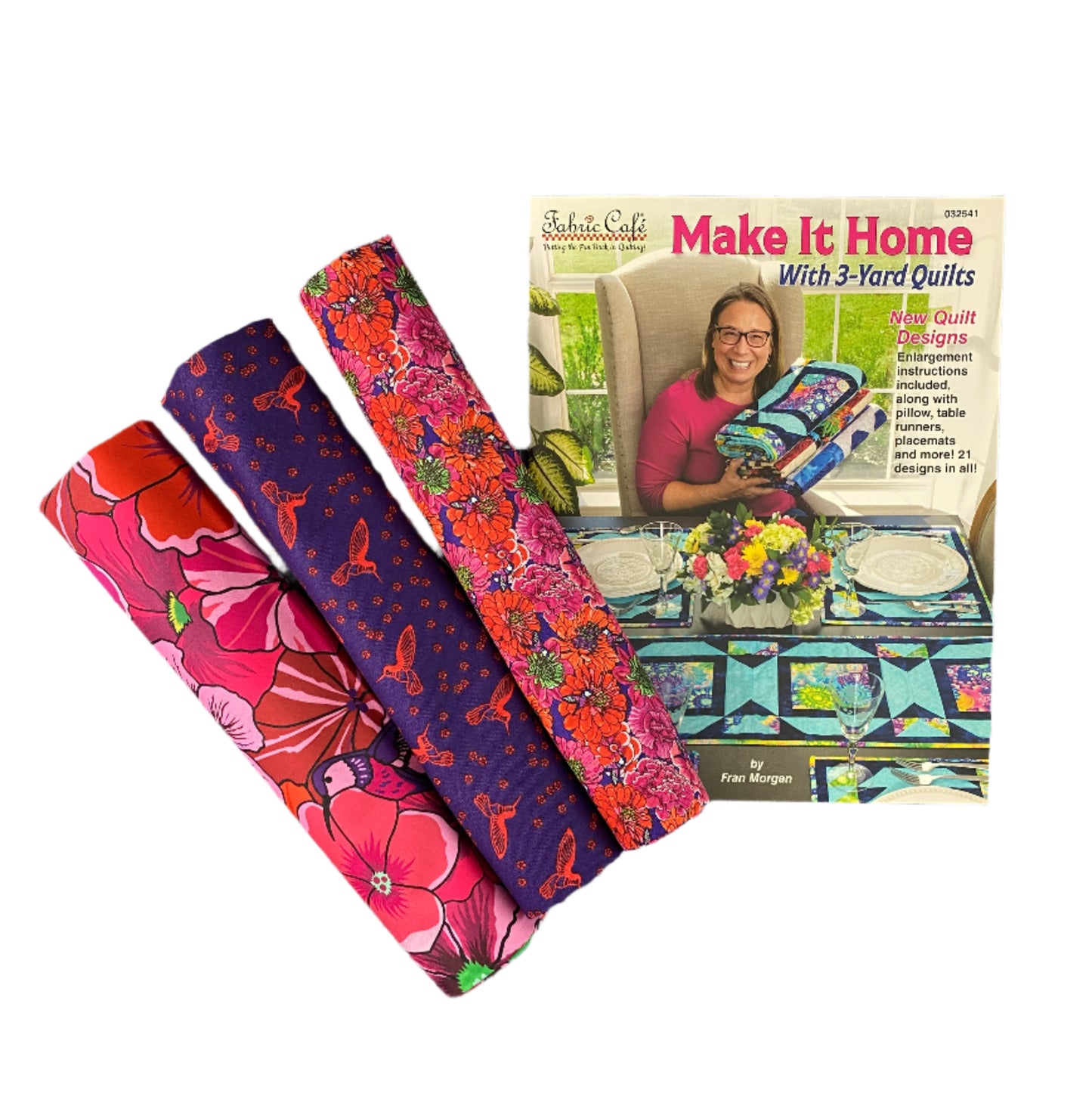 Quilt Kit - Make it Home With 3-Yard Quilts Book Plus 3 Yards of Botanica Blast Coordinating Fabric