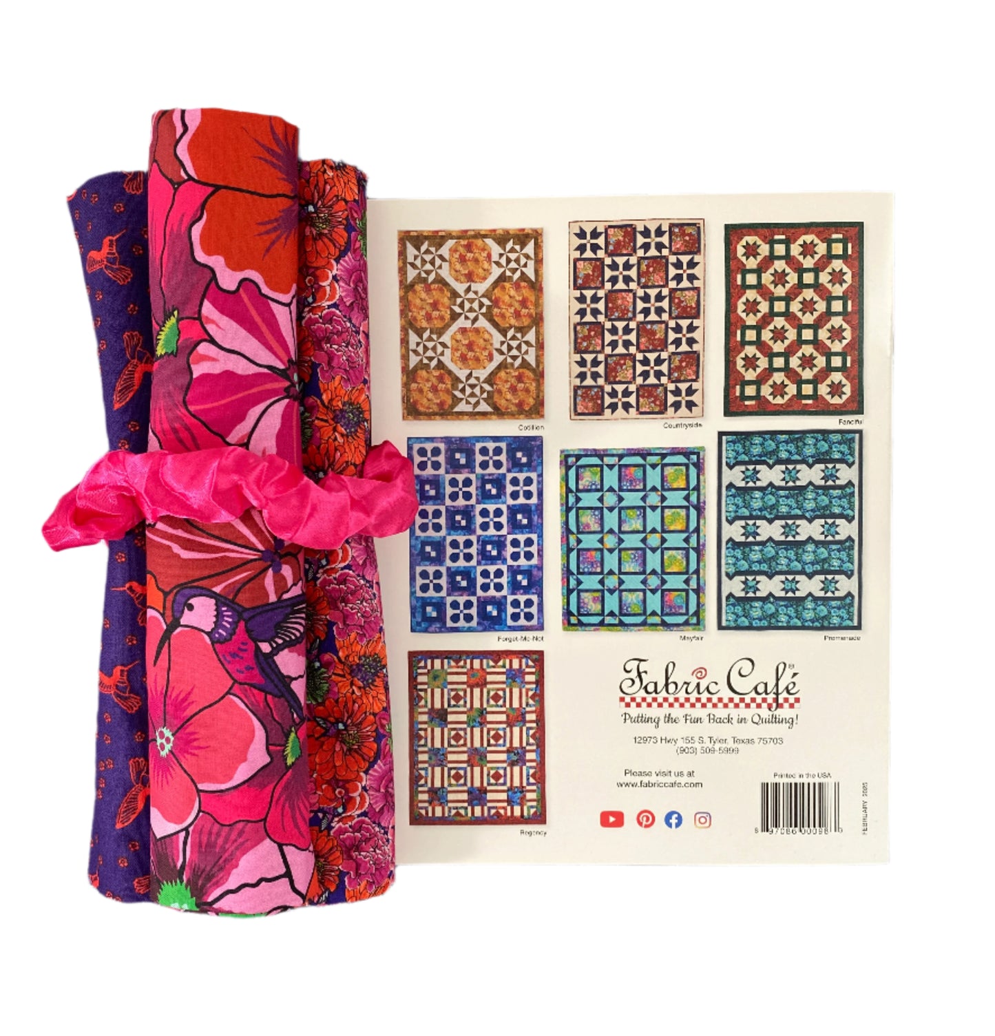 Quilt Kit - Make it Home With 3-Yard Quilts Book Plus 3 Yards of Botanica Blast Coordinating Fabric